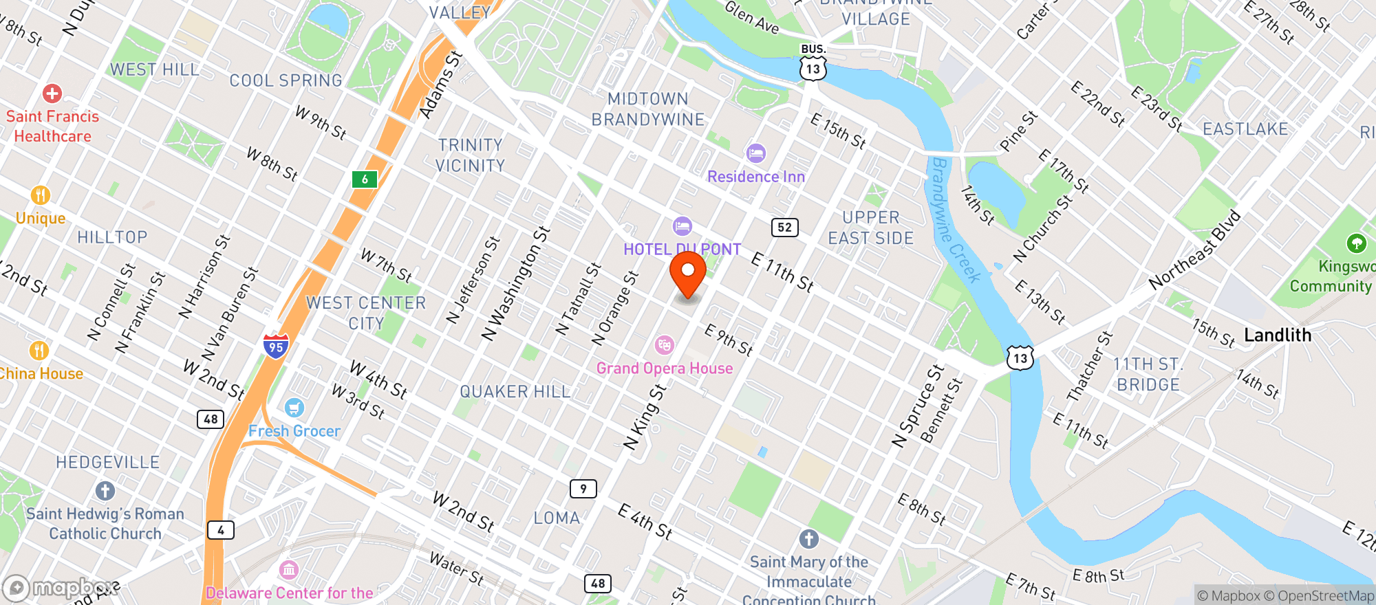 Map showing 444 Liquors