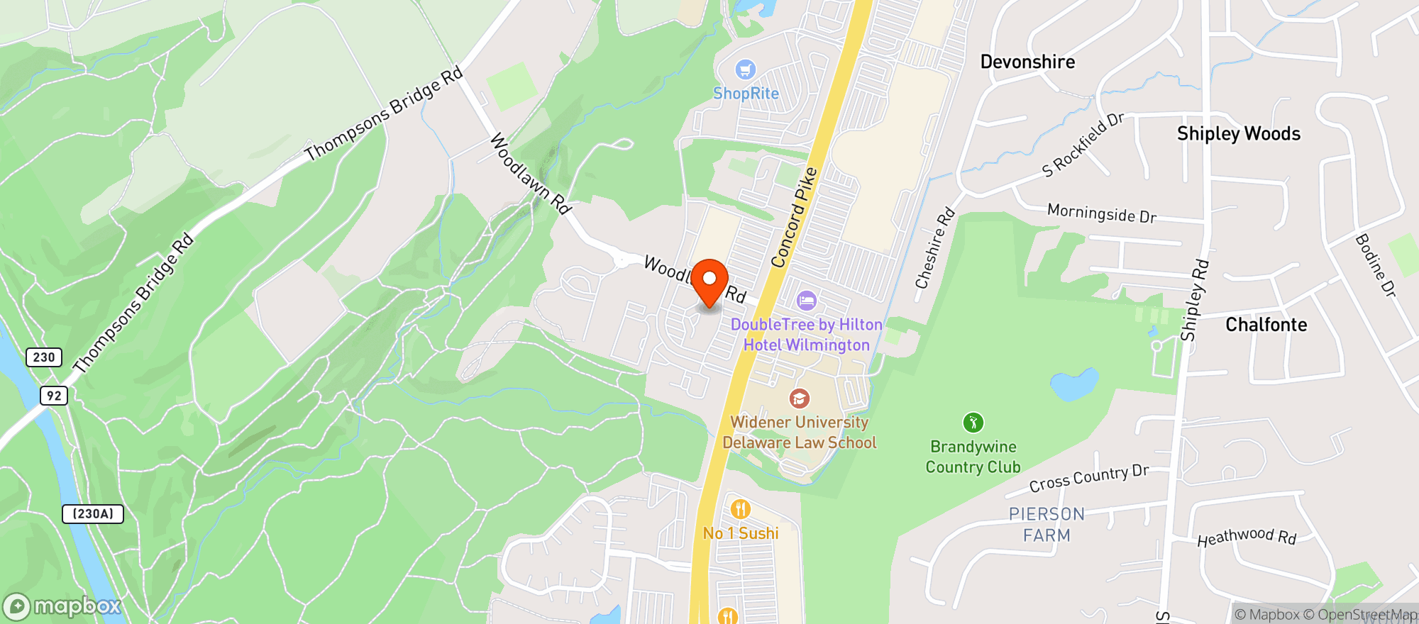 Map showing Greene Turtle Sports Bar & Grille