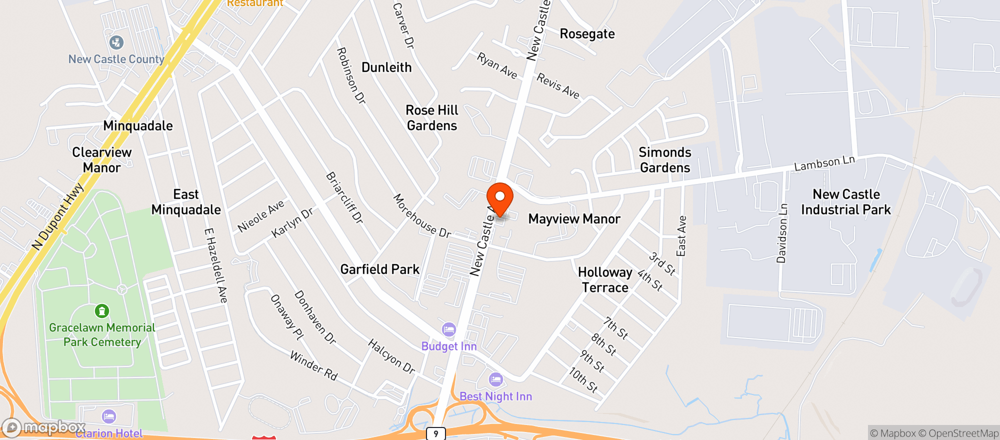 Map showing 322 Liquors