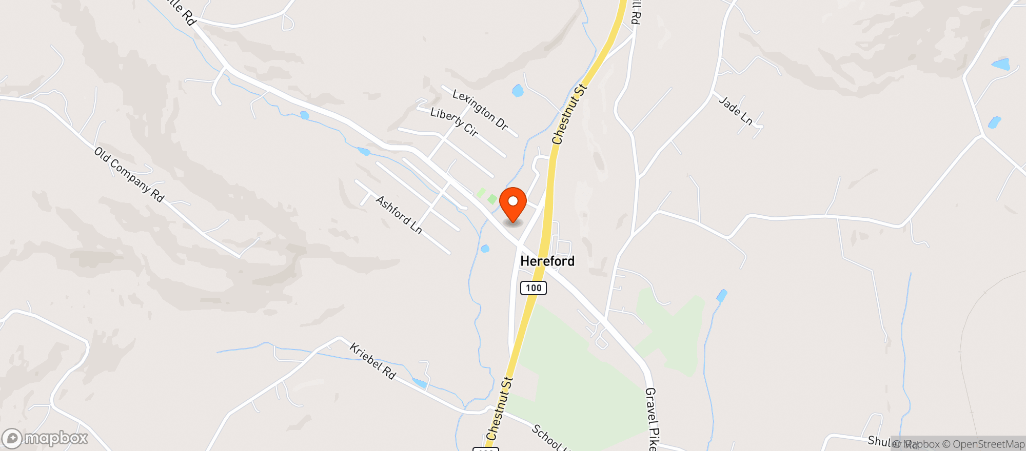 Map showing Poor Richard
