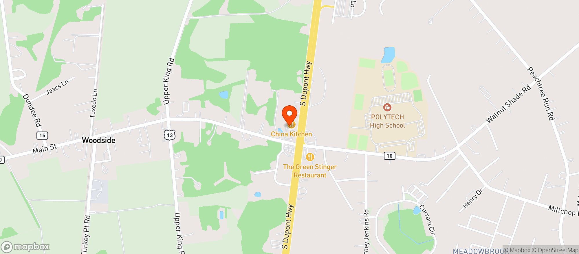 Map showing 445 Liquors