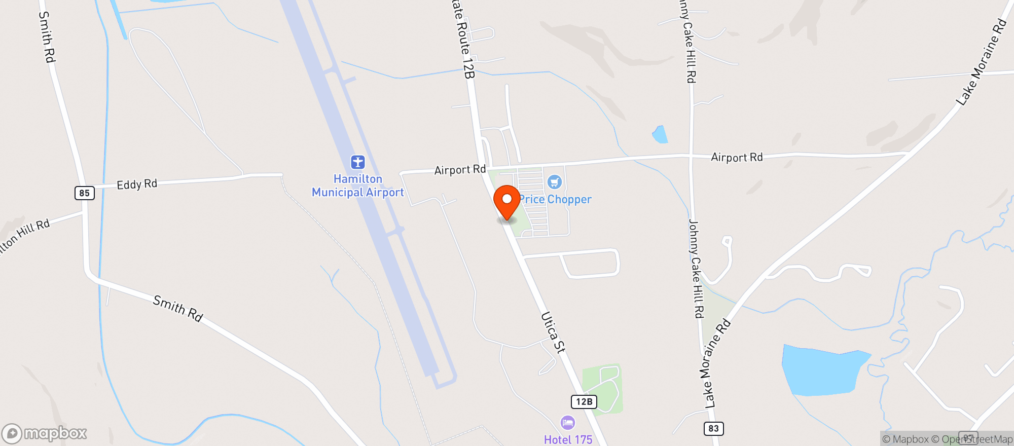 Map showing Price Chopper Supermarket