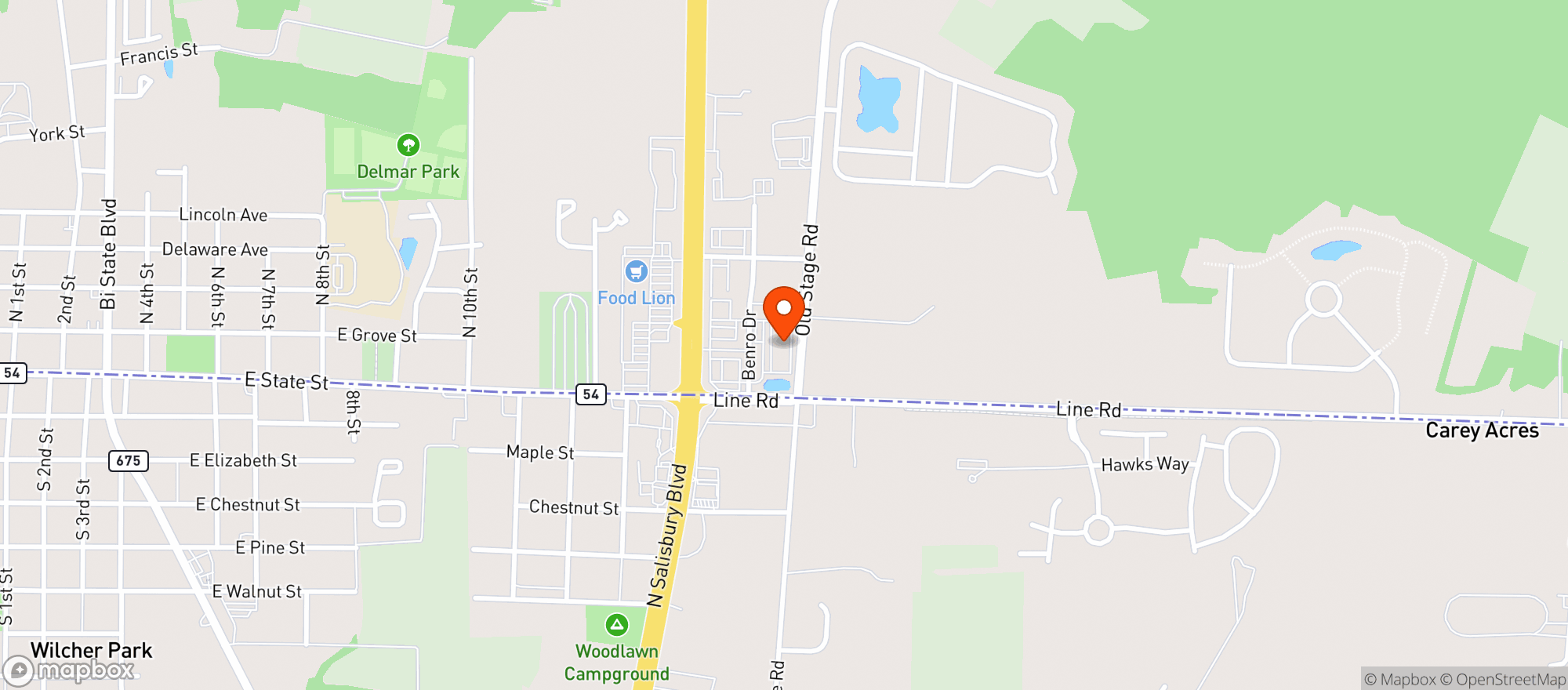 Map showing 422 Liquors