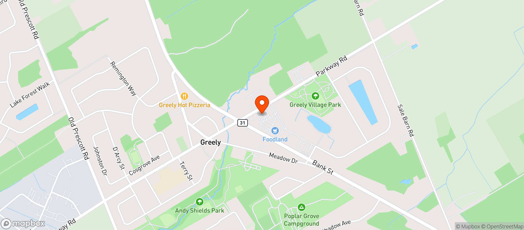 Map showing Foodland #6860