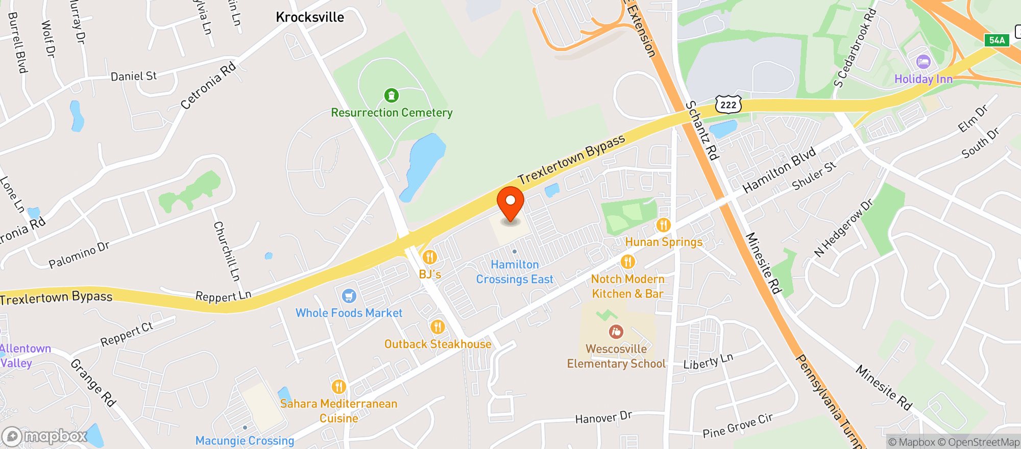 Map showing Target