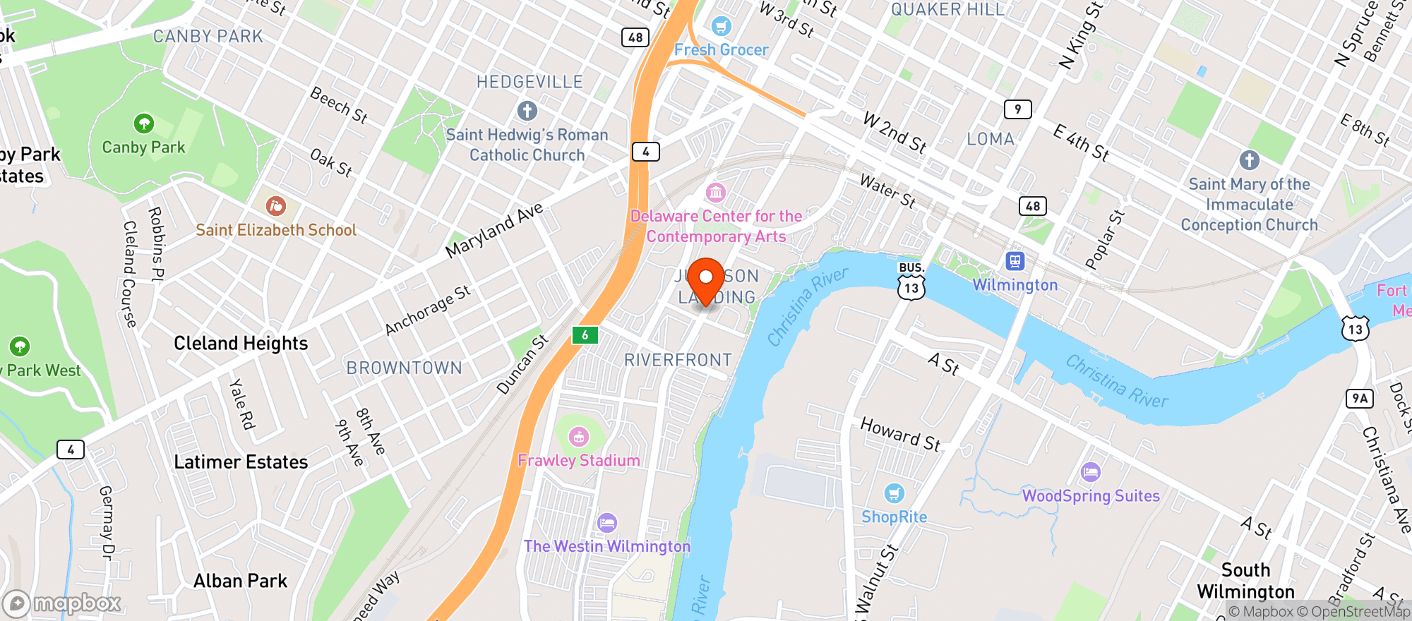 Map showing Del Pez Mexican Gastropub
