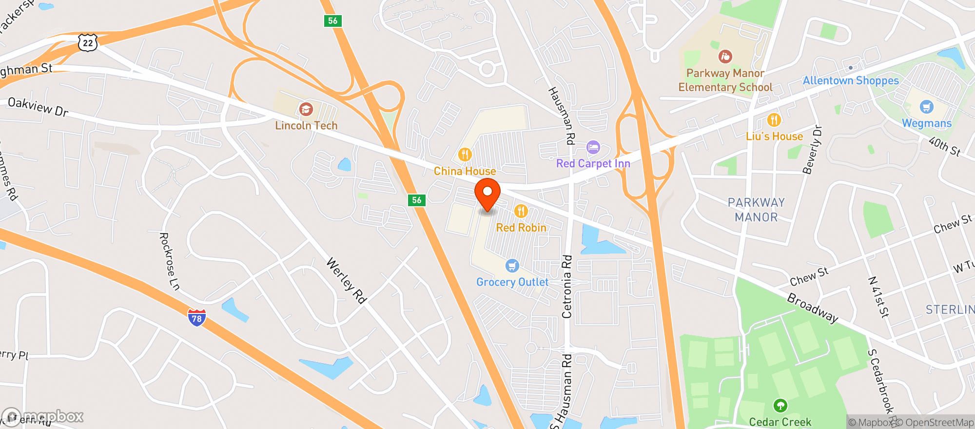 Map showing Vapor Galleria Vape & Cbd Shop