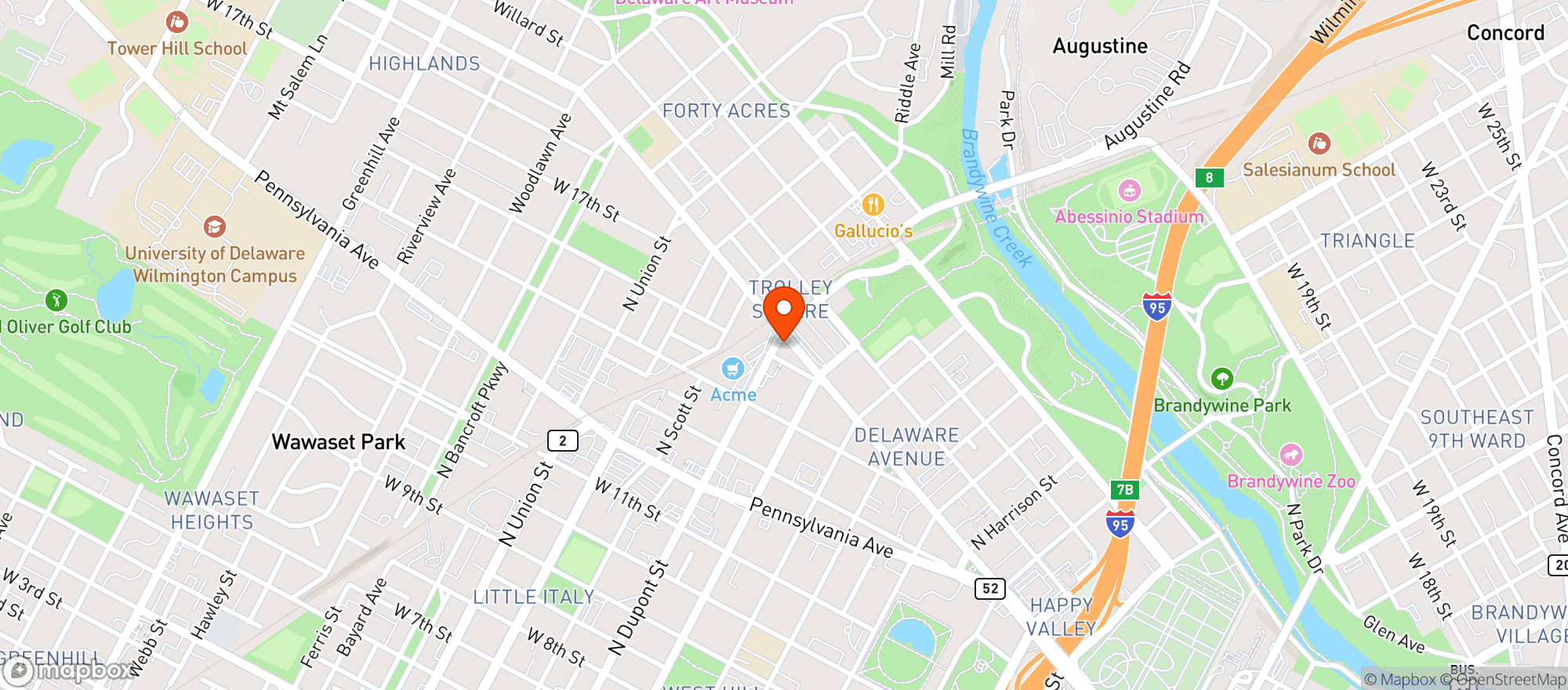 Map showing 347 Liquors