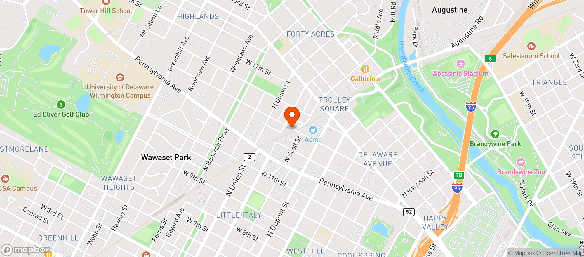 Map showing Kid Shelleens