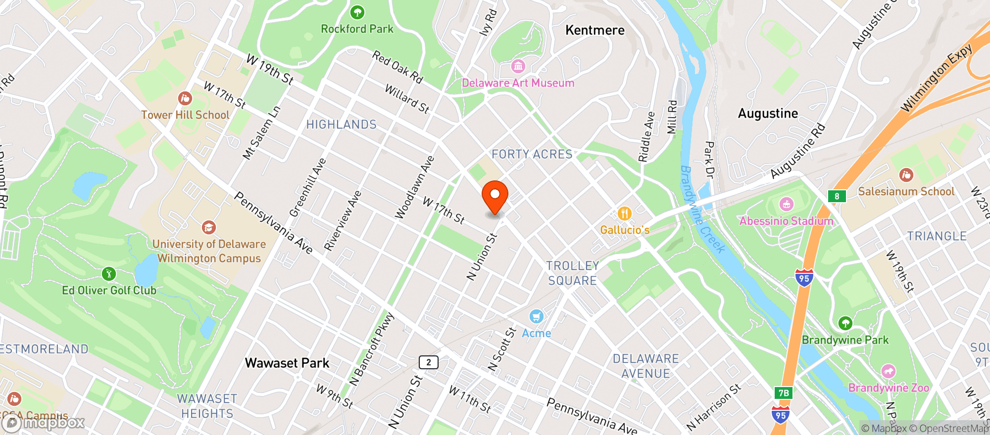 Map showing 281 Liquors