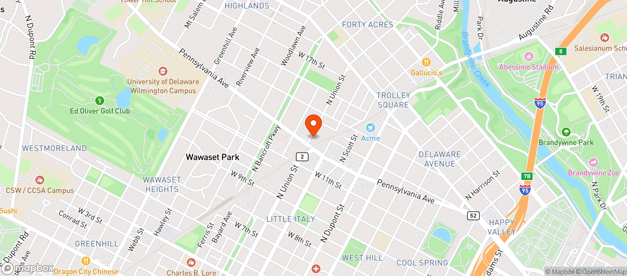 Map showing 338 Liquors