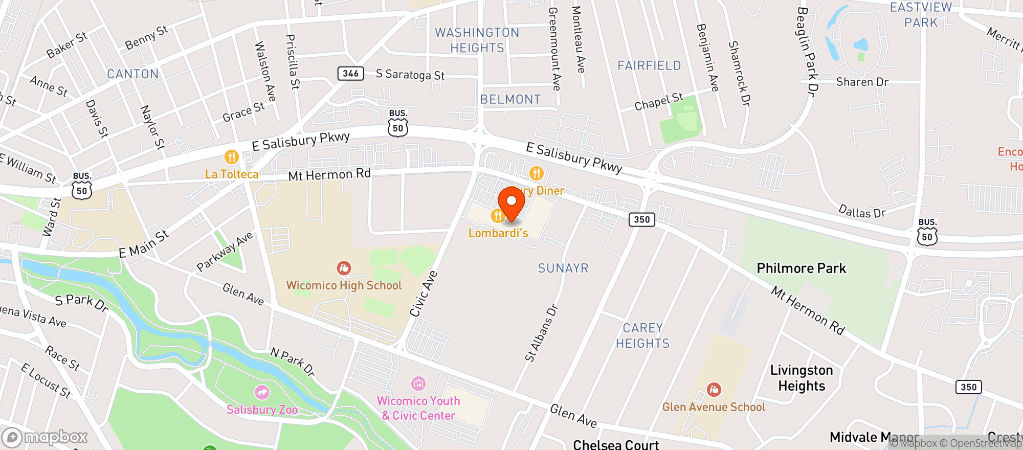 Map showing Marlin Market 2 Beer and Wine