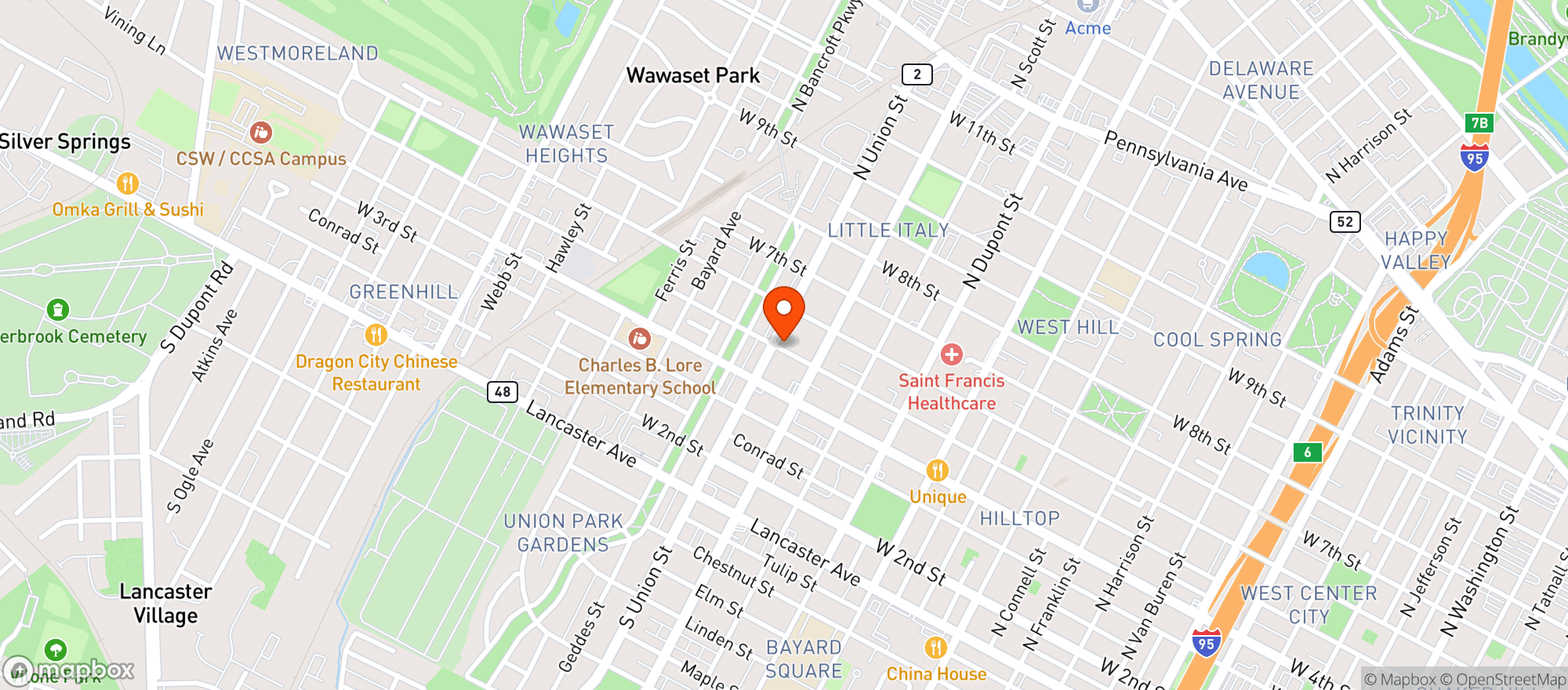 Map showing 378 Liquors