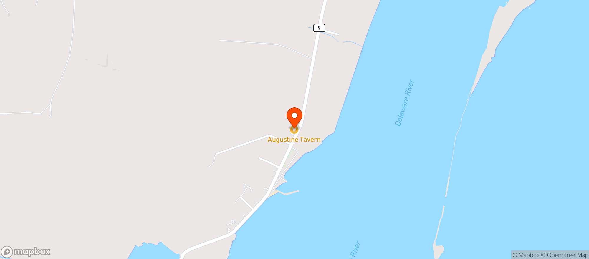 Map showing Augustine Inn Seafood & Chop House