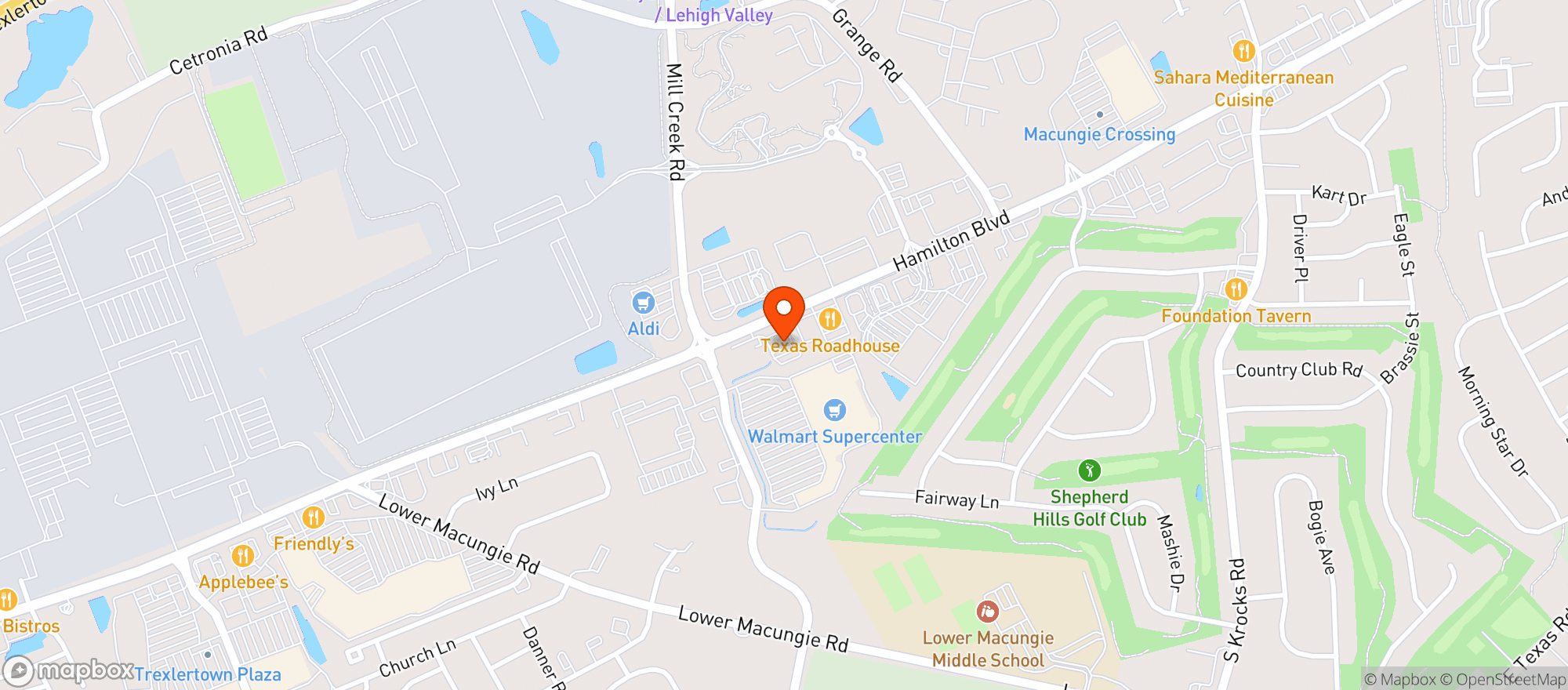 Map showing Hamilton Beverage & Smoke