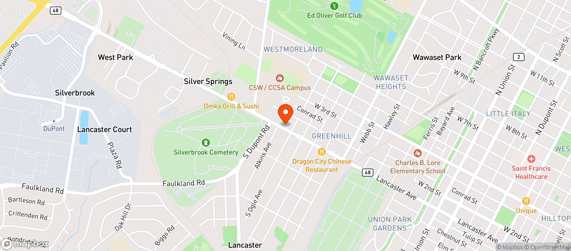 Map showing 429 Liquors