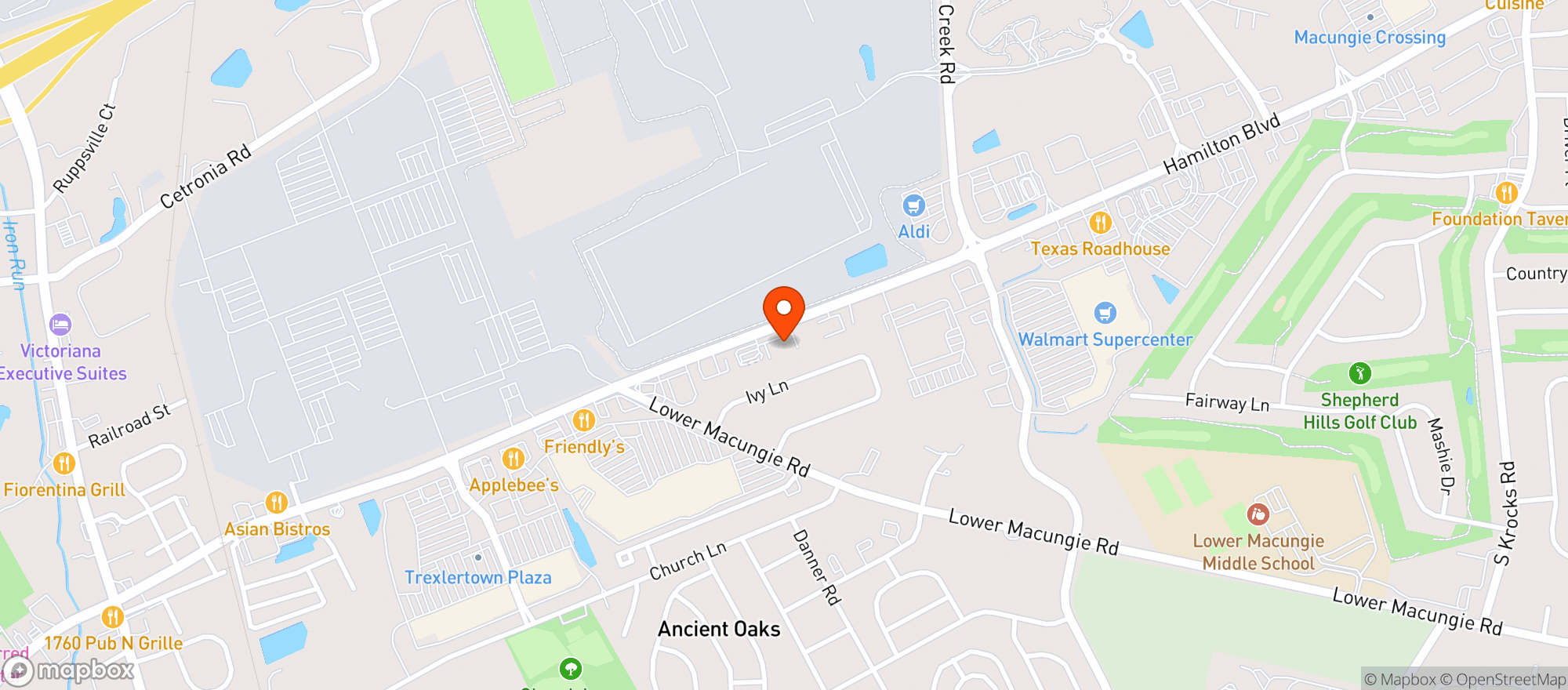 Map showing Broken Record