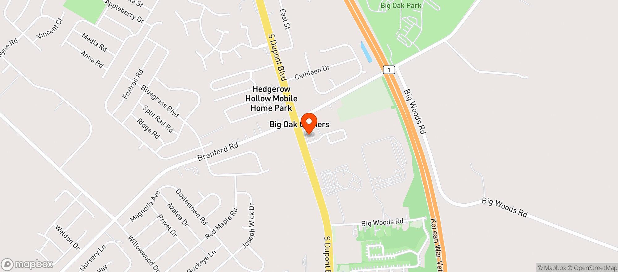 Map showing 409 Liquors