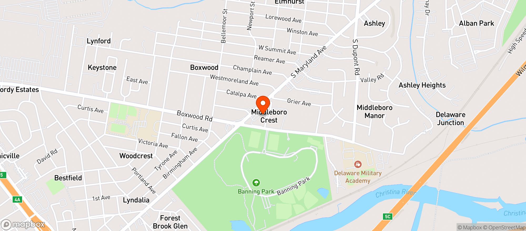 Map showing 294 Liquors