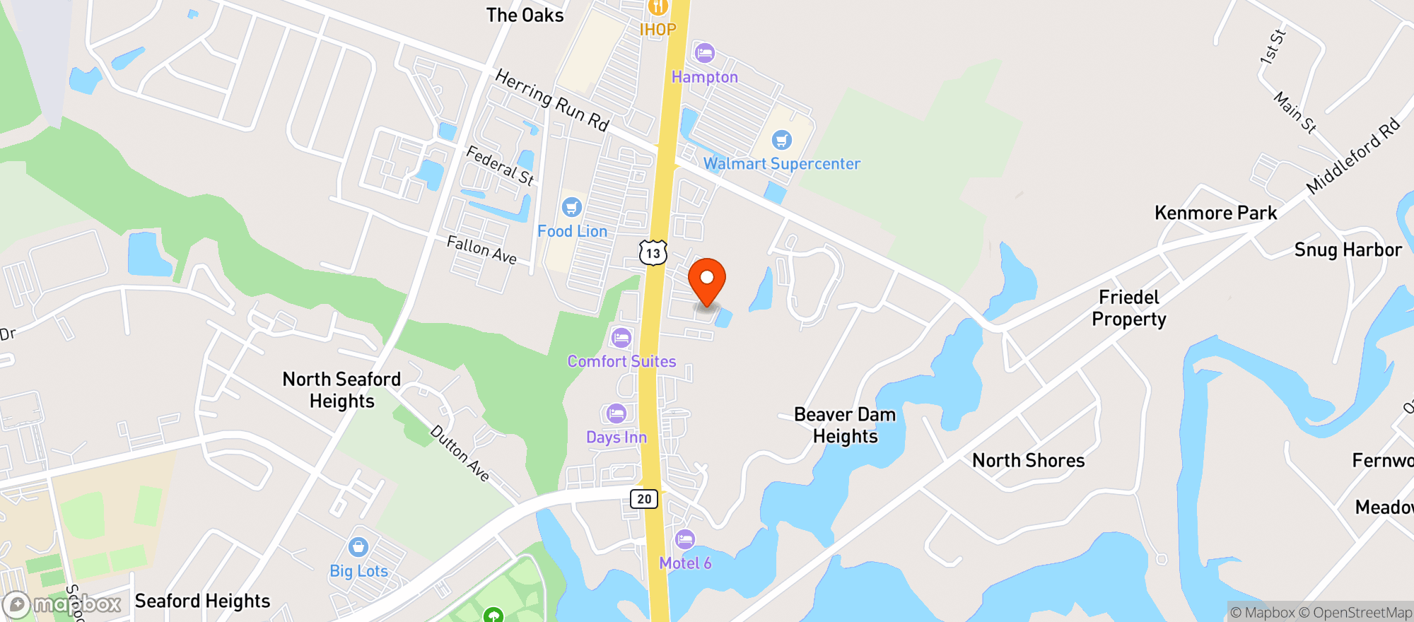 Map showing Express Liquor