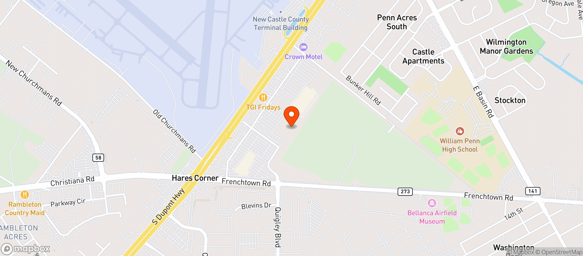 Map showing J S Liquors