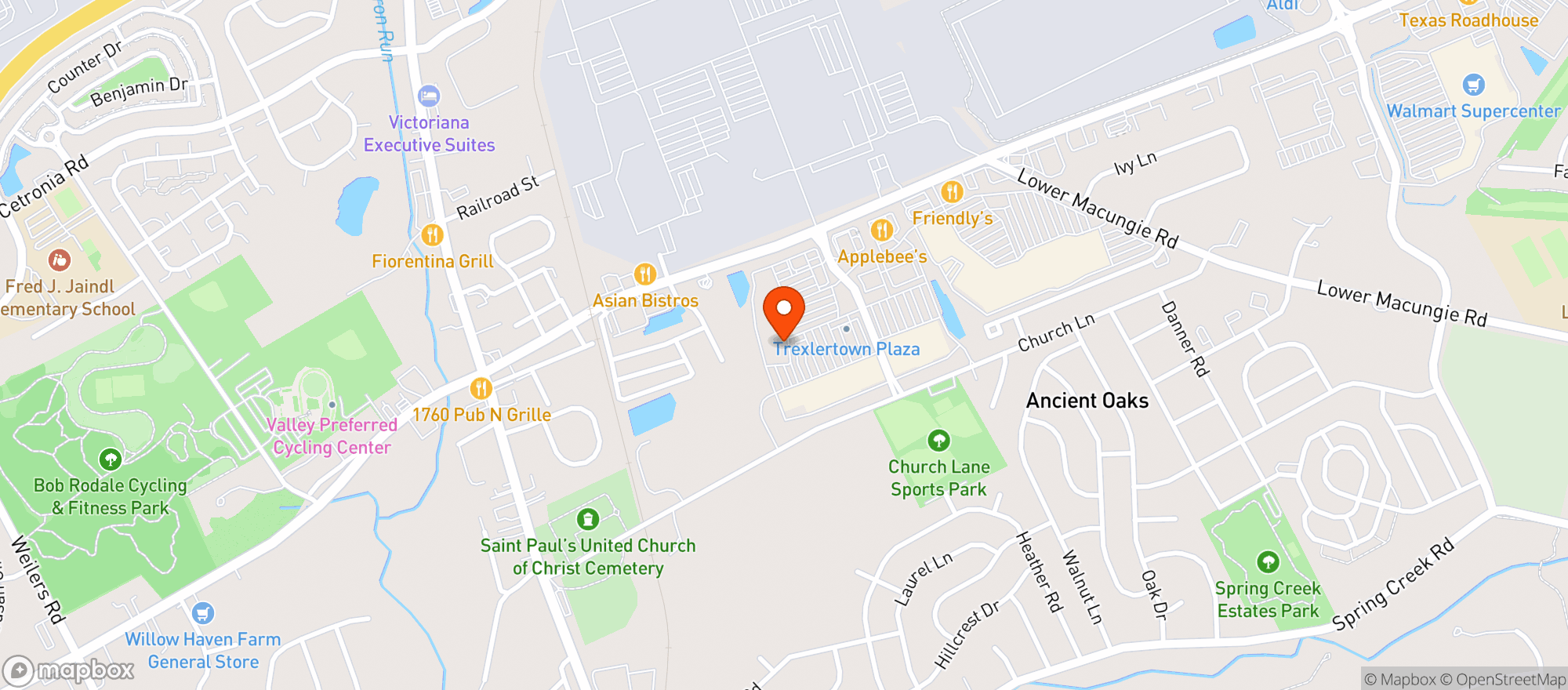Map showing Local Leaf Market Trexlertown