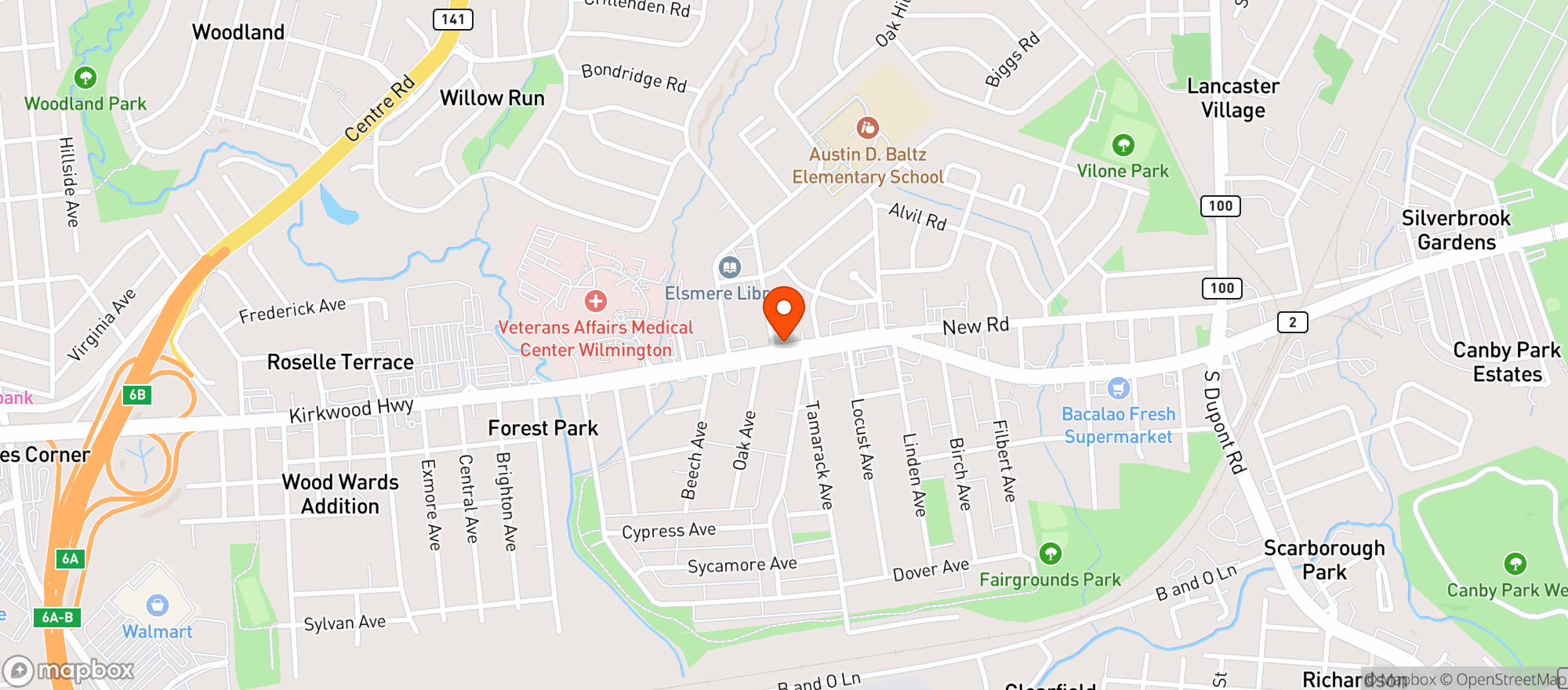 Map showing Sakura Japanese Rest