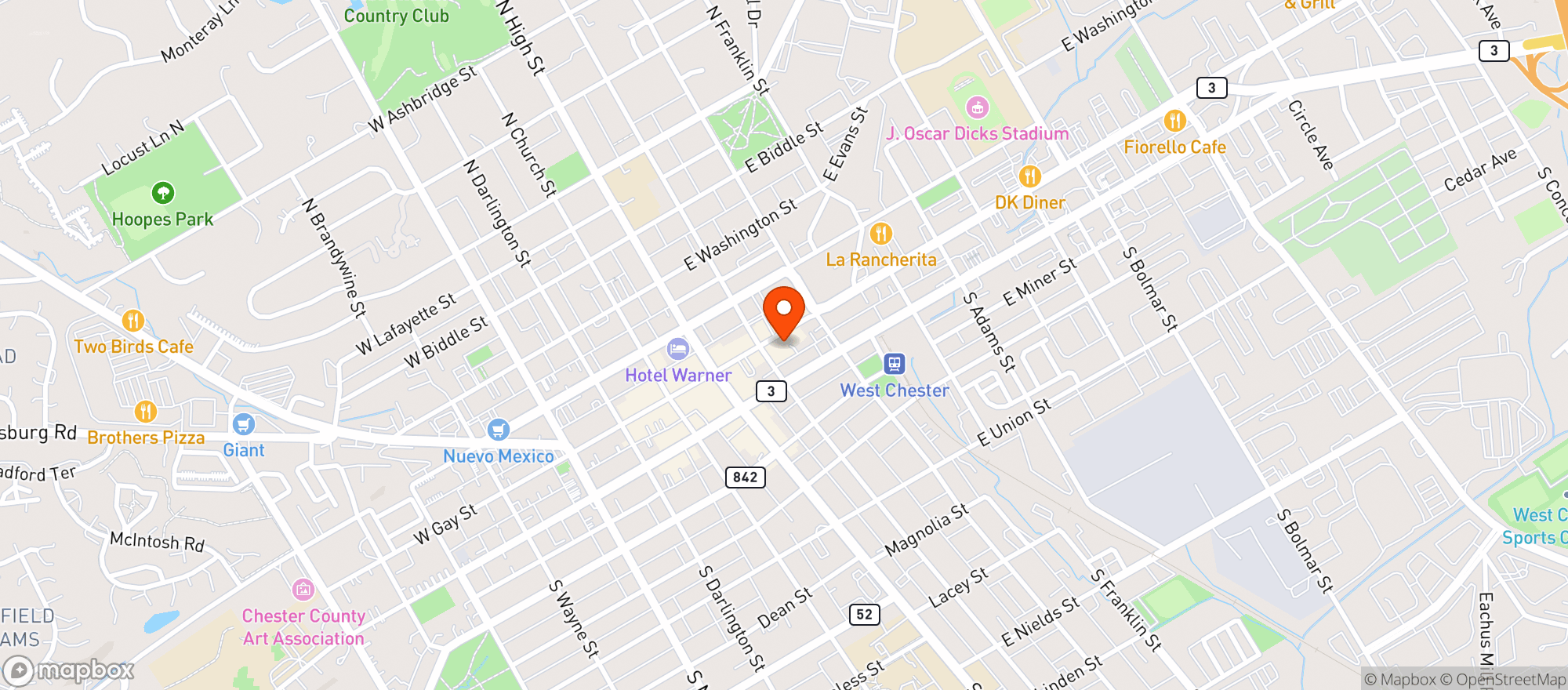 Map showing Bar Avalon