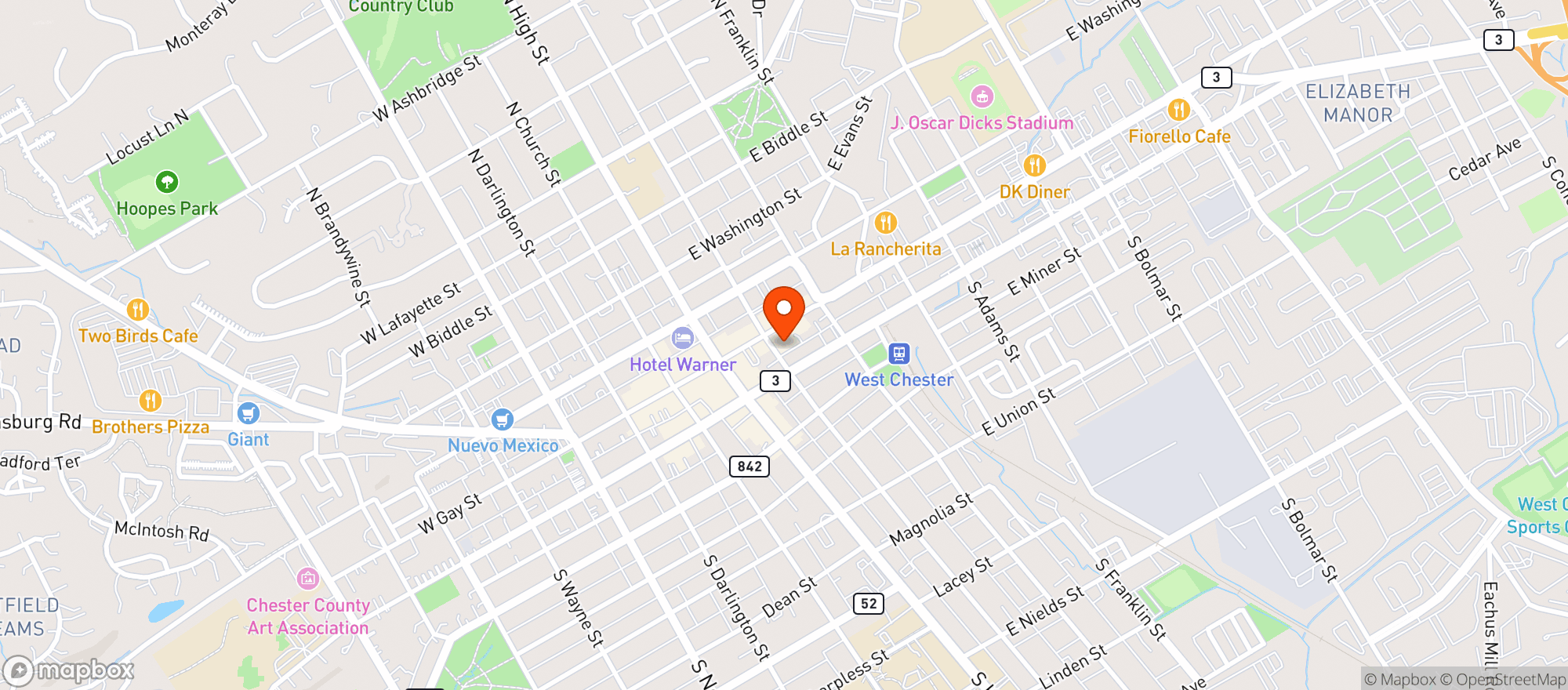 Map showing Bierhaul Townhouse