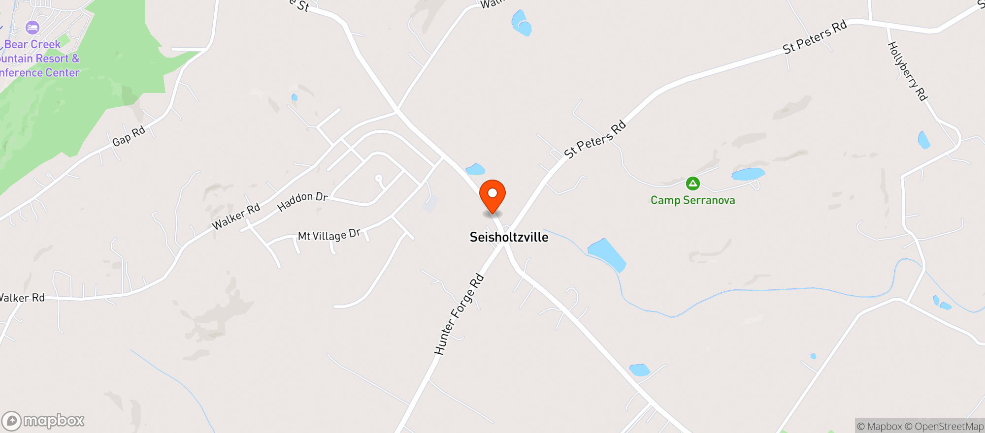 Map showing Savory Grille