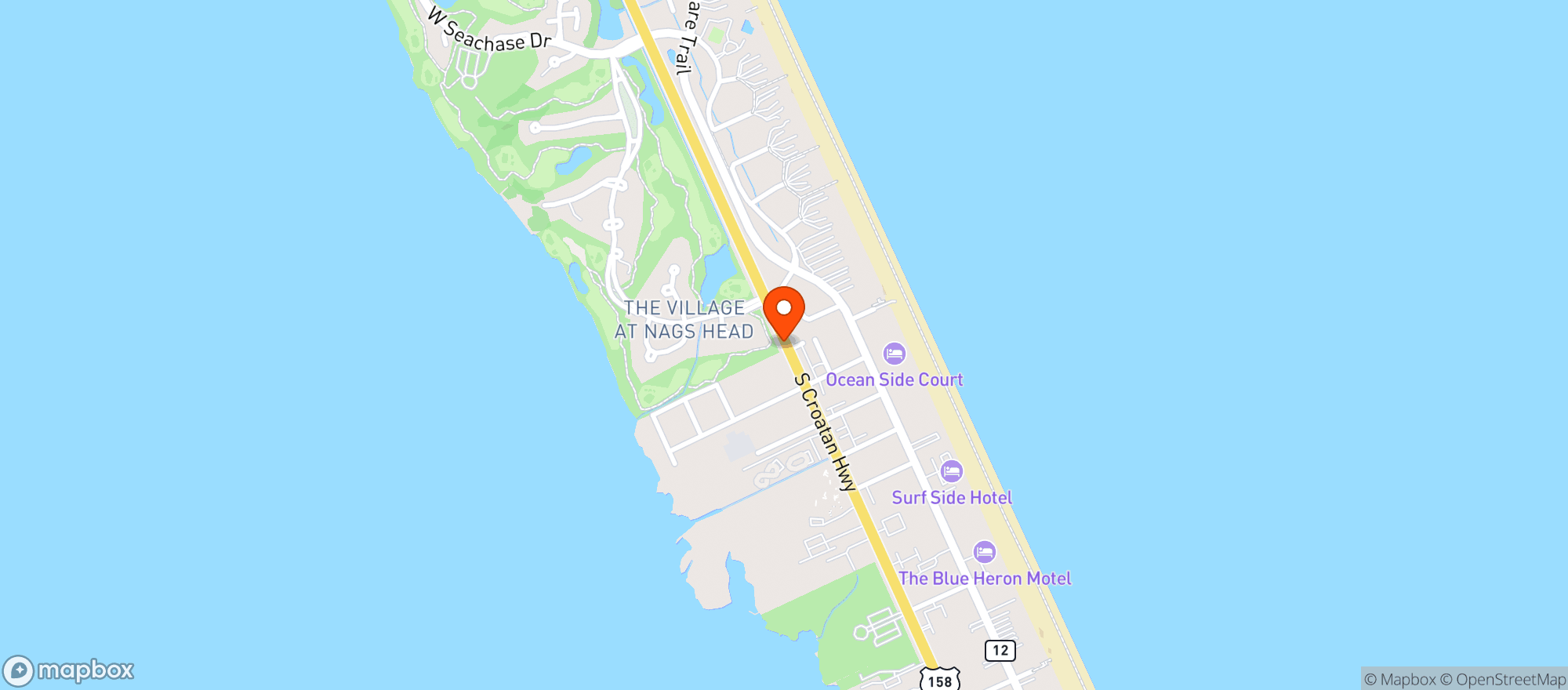 Map showing Duck Thru #19