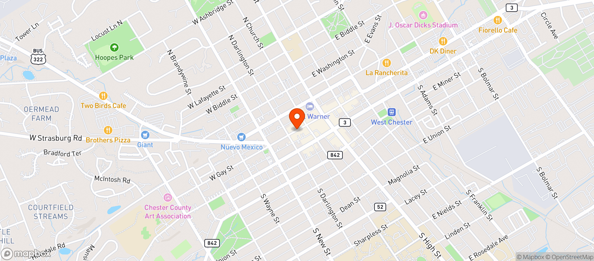 Map showing JITTERS