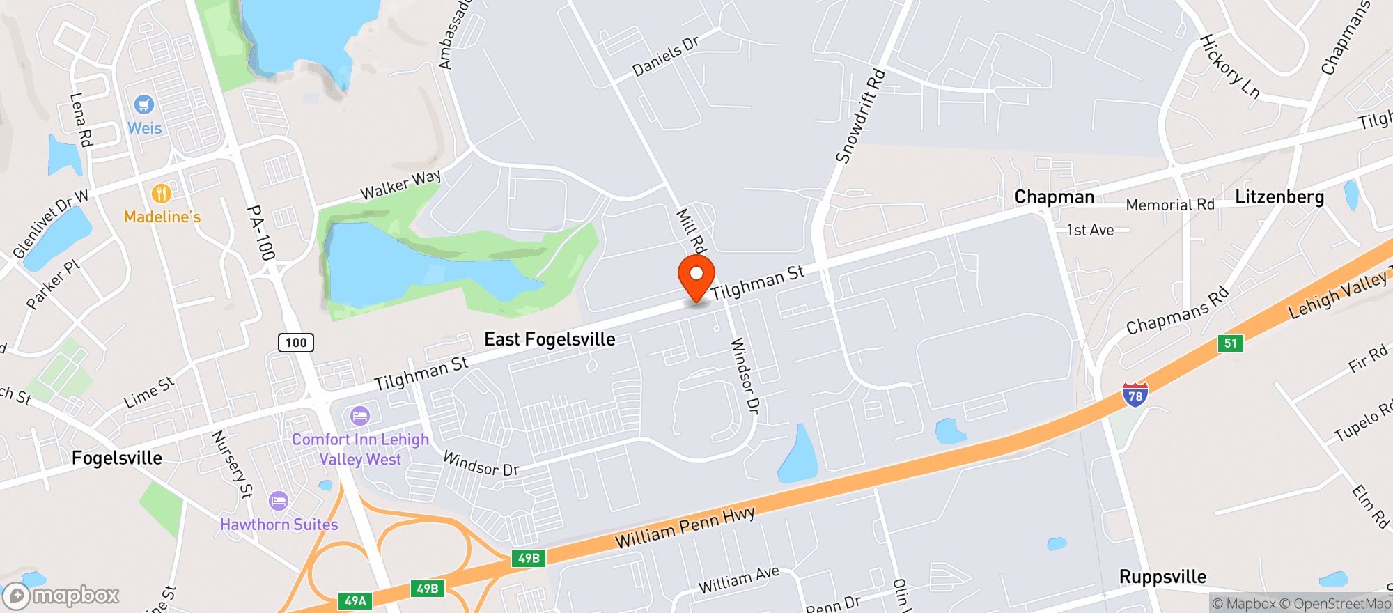 Map showing IRON RUN BEVERAGE