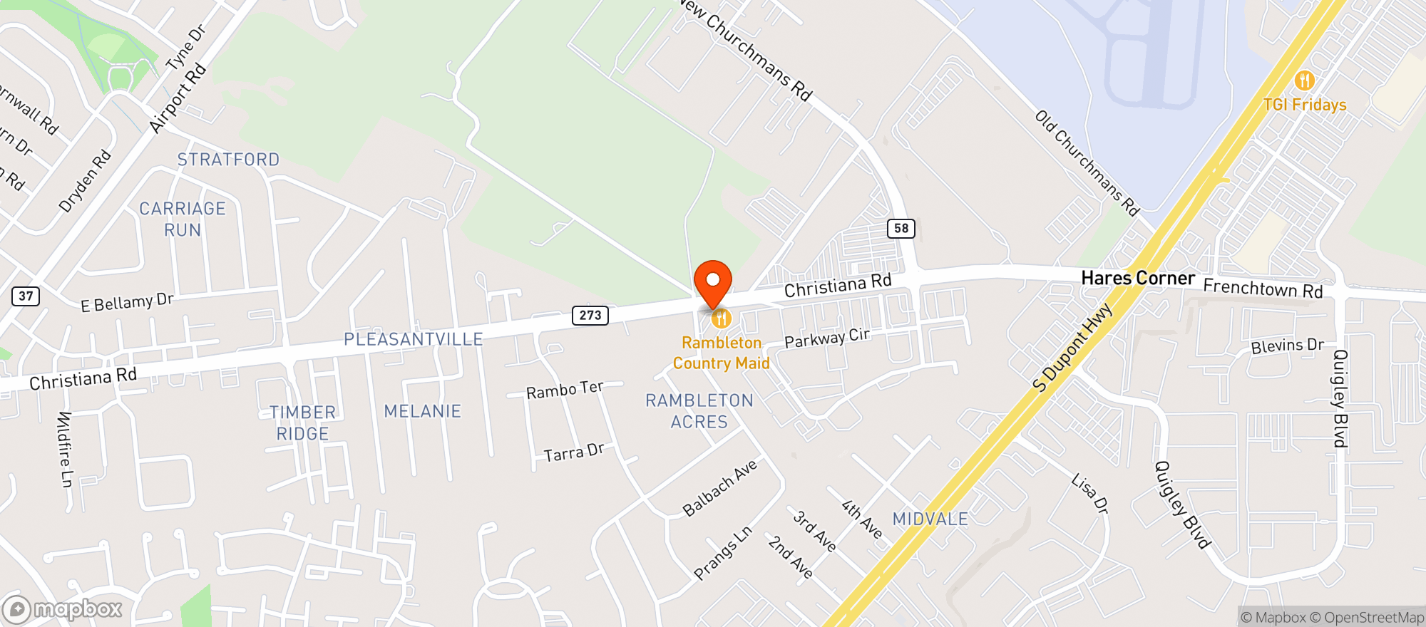 Map showing Rambleton Liquors