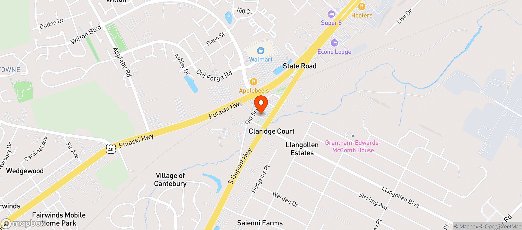 Map showing 391 Liquors