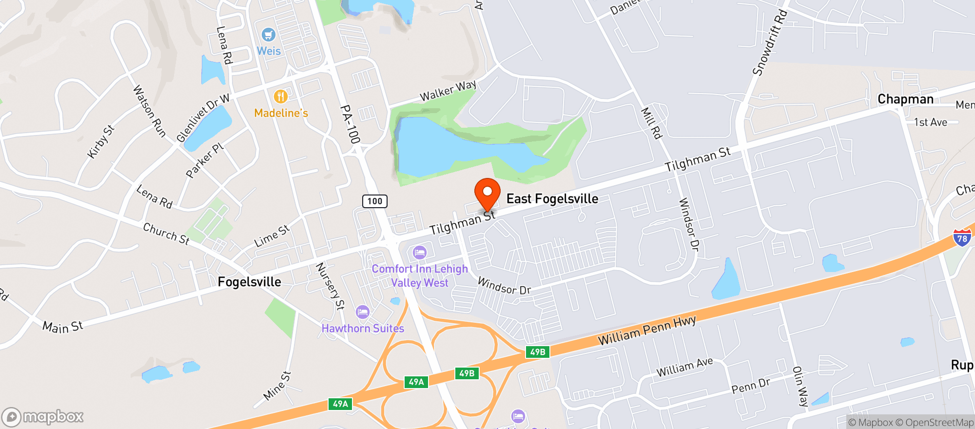 Map showing IRON RUN BEVERAGE