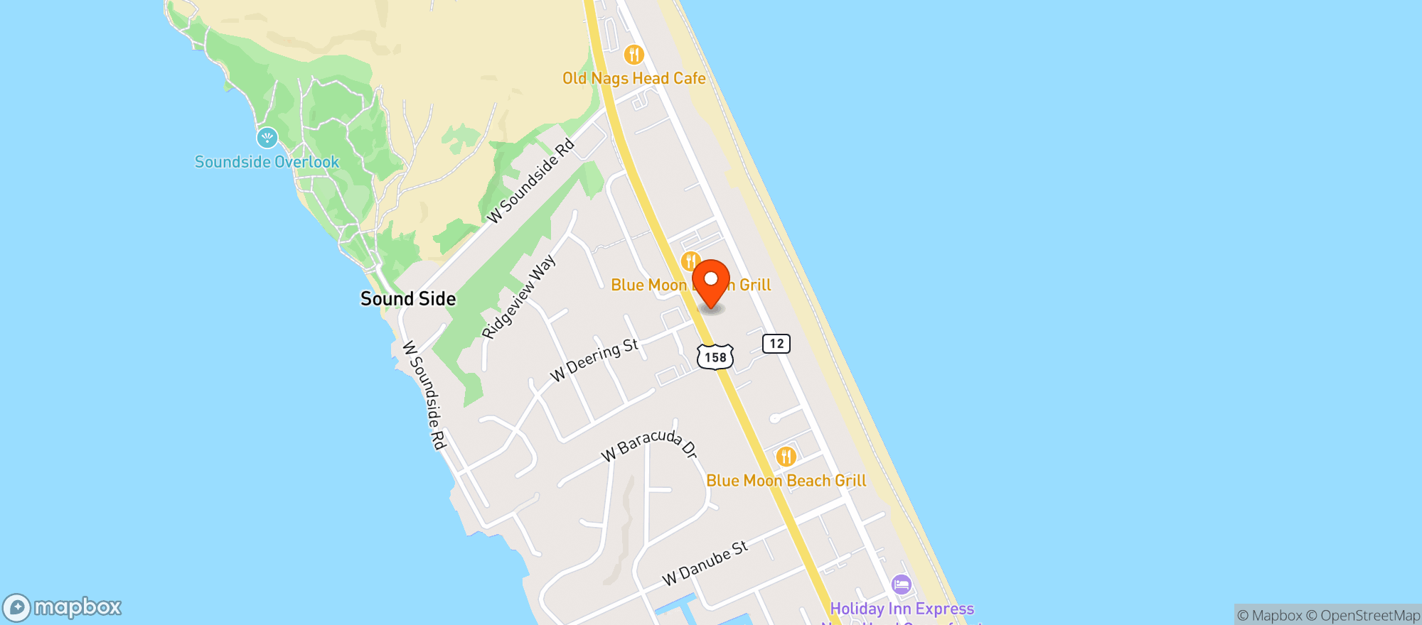 Map showing Duck Thru #24