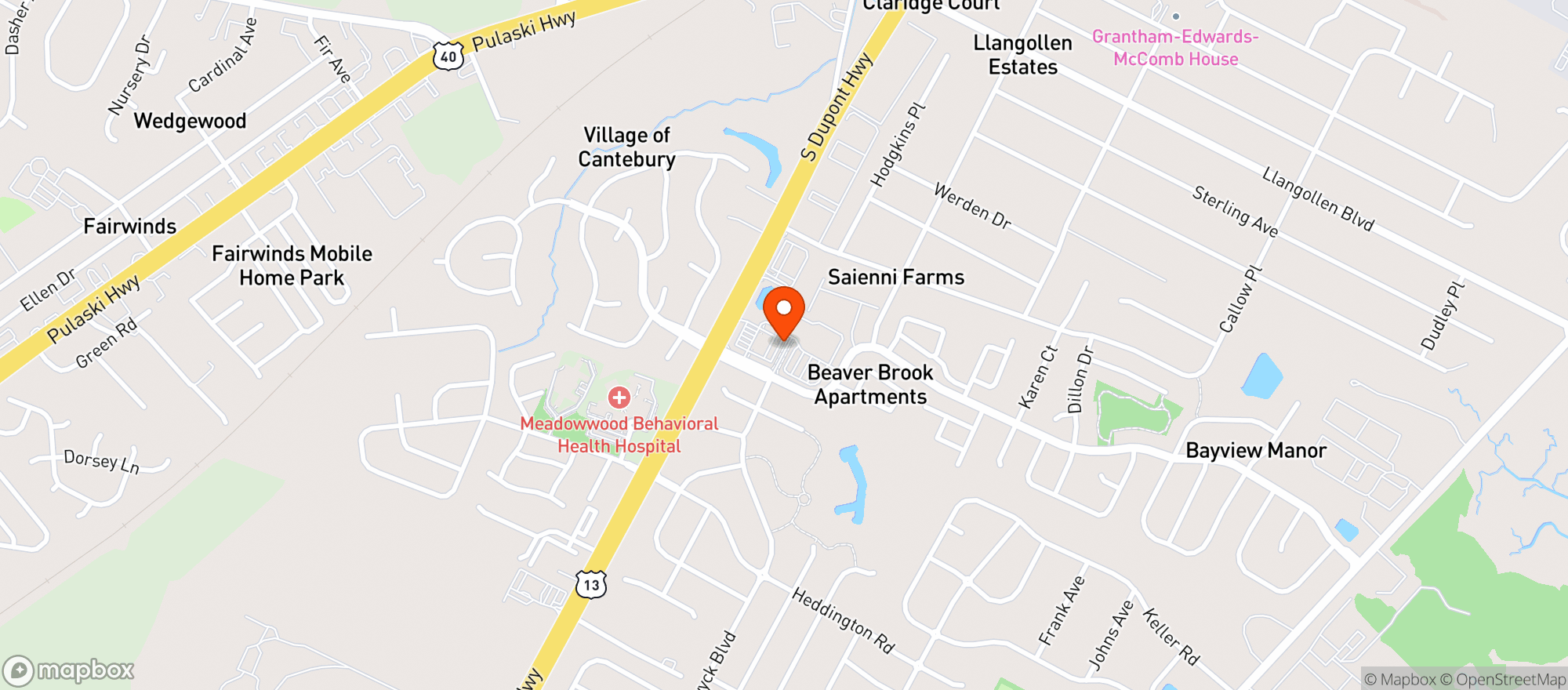 Map showing Food Lion