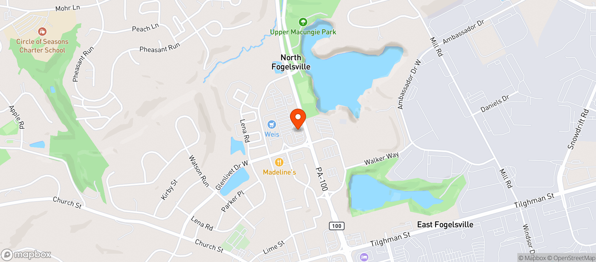 Map showing Cbd American Shaman Of Fogelsville