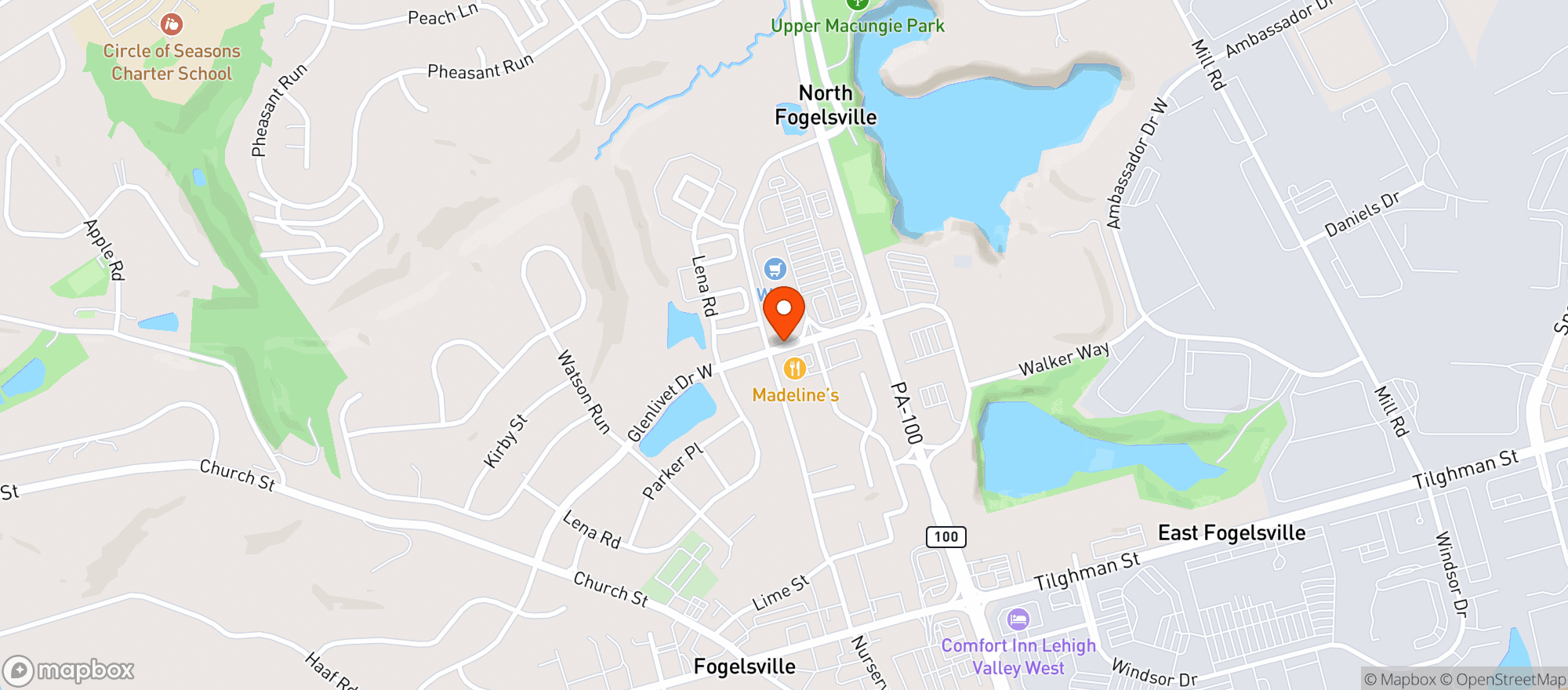 Map showing Vape Flow