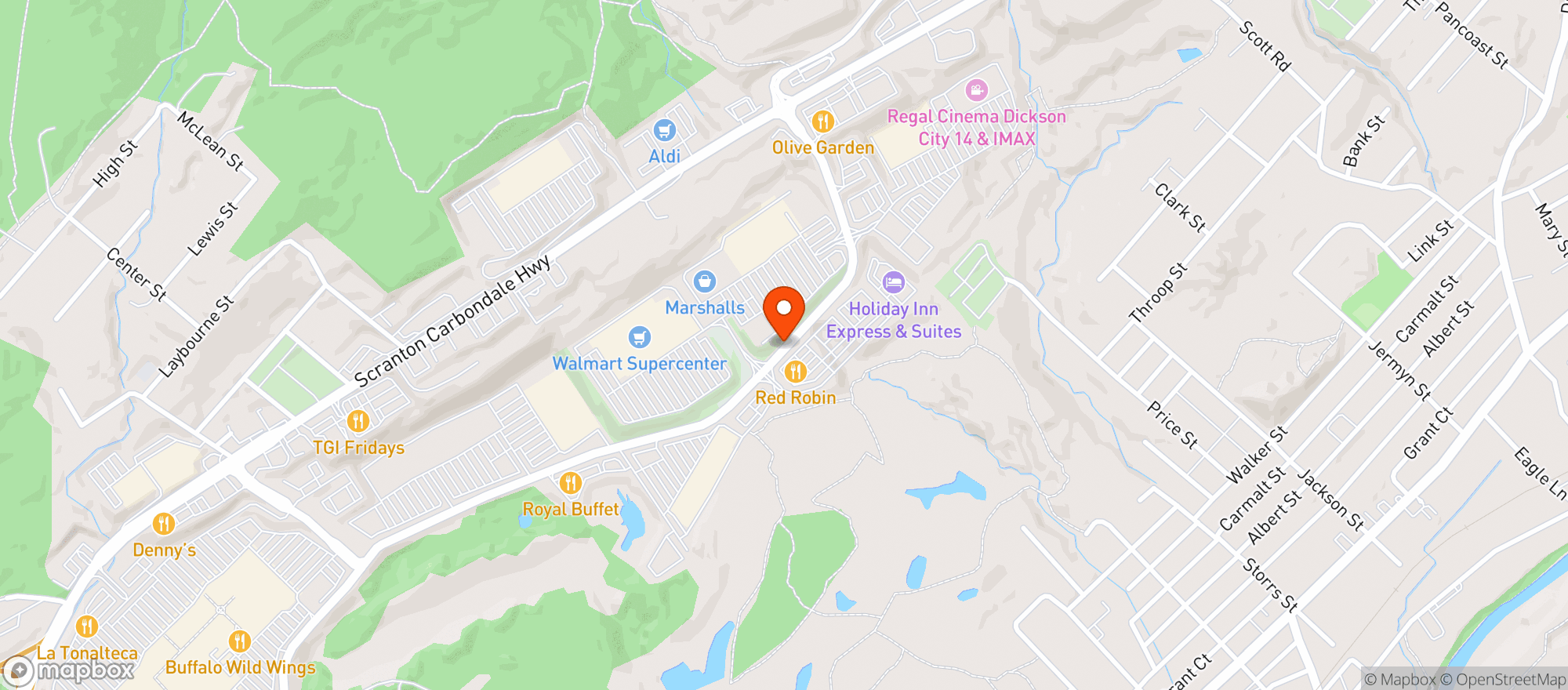 Map showing Target