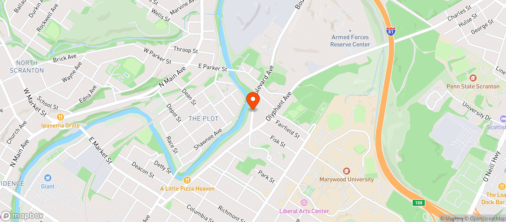 Map showing Convenient Food Mart