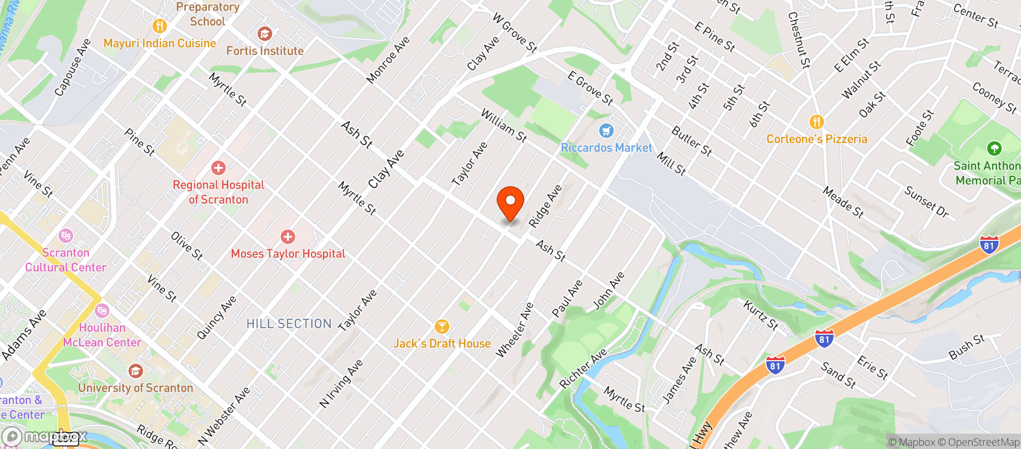 Map showing Convenient Food Mart