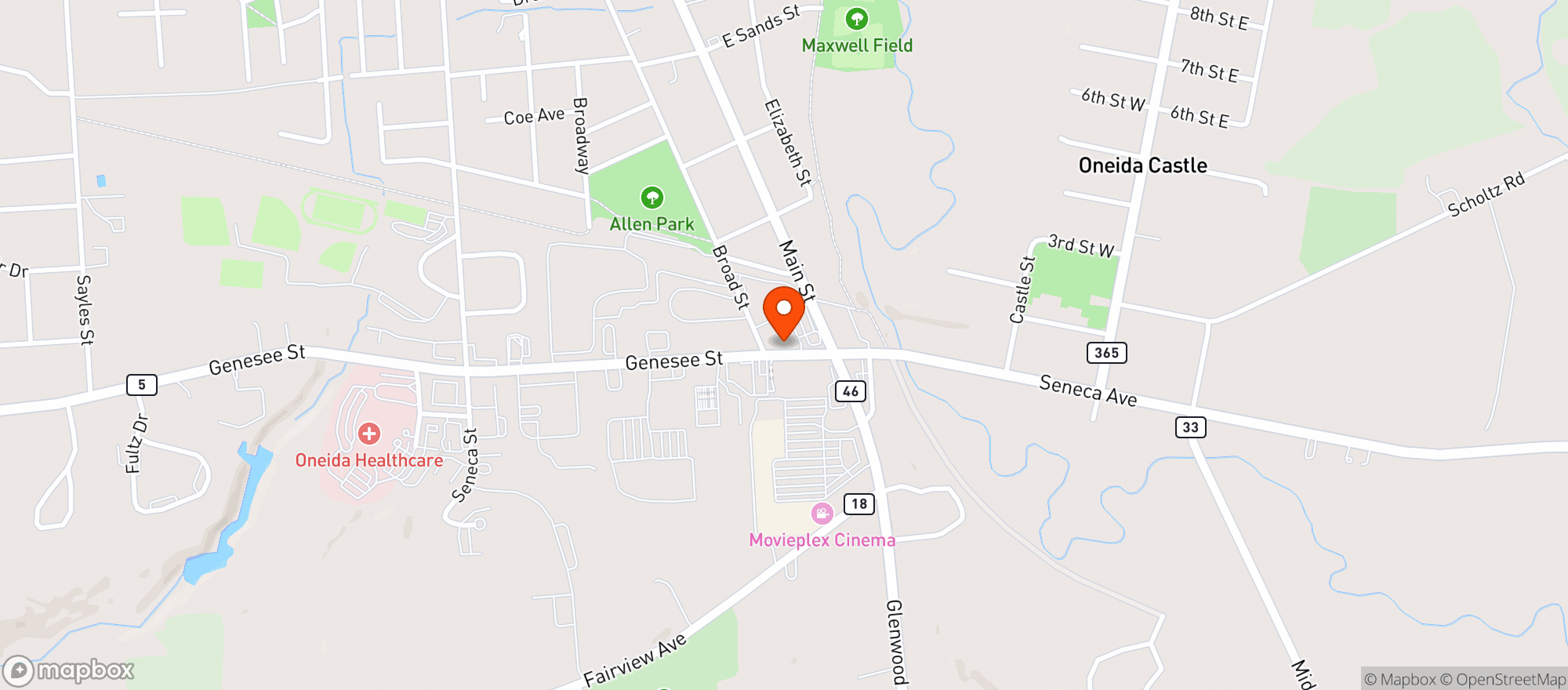 Map showing Price Chopper