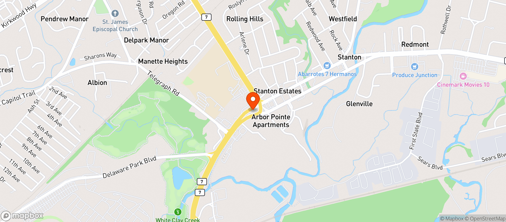 Map showing 416 Liquors