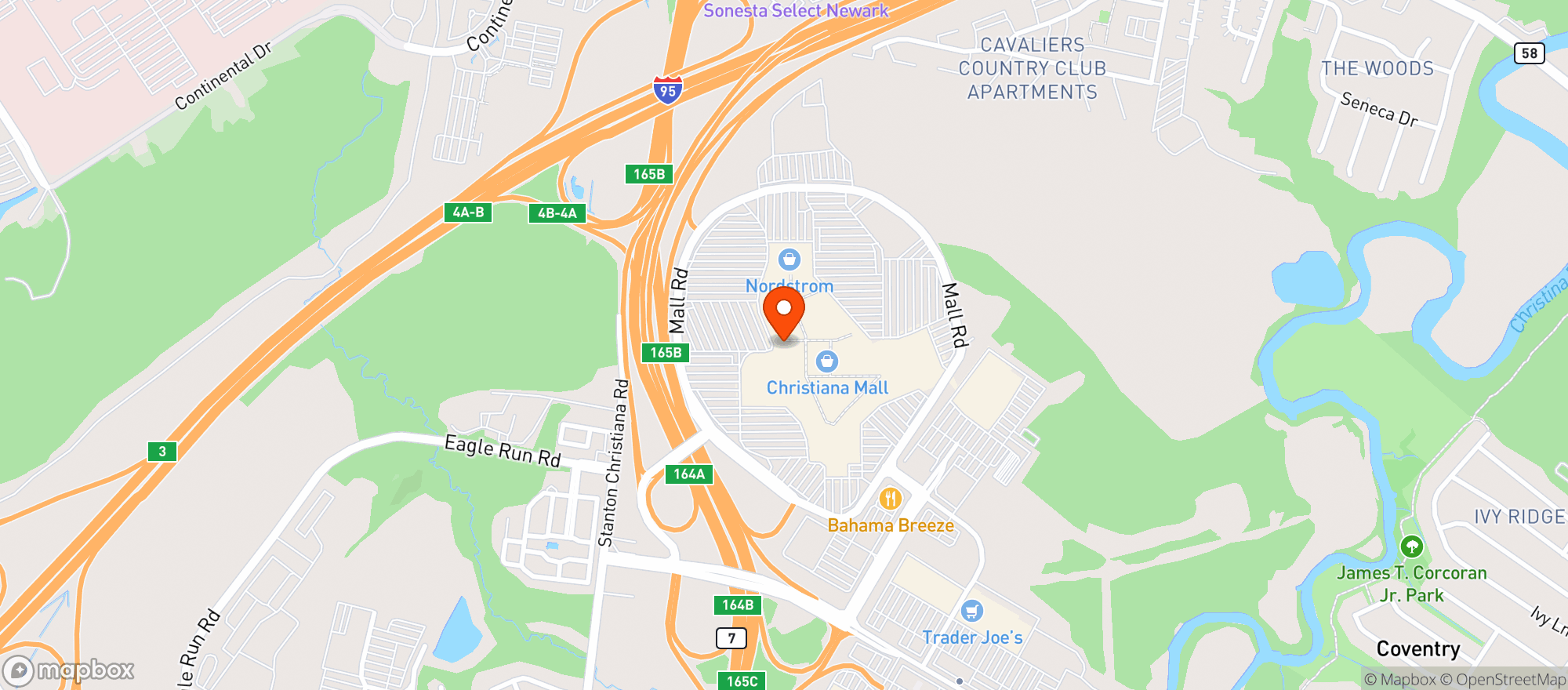 Map showing P F Changs China Bistro #9704