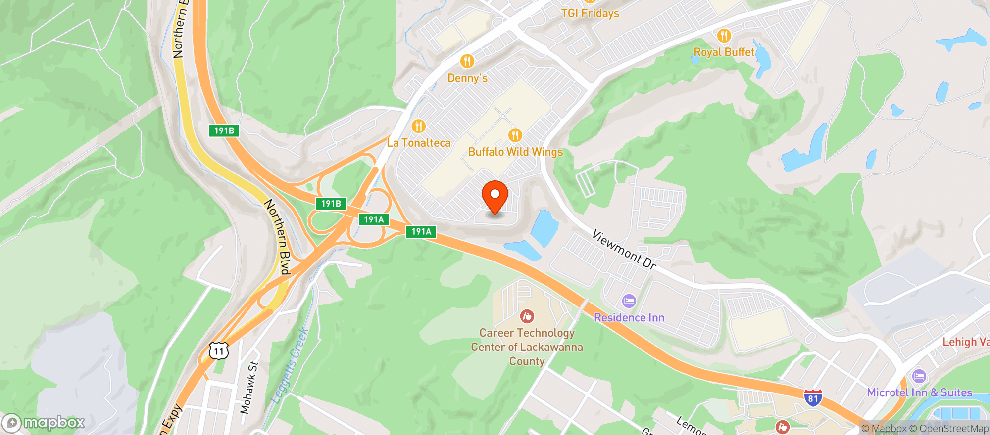Map showing Gnc