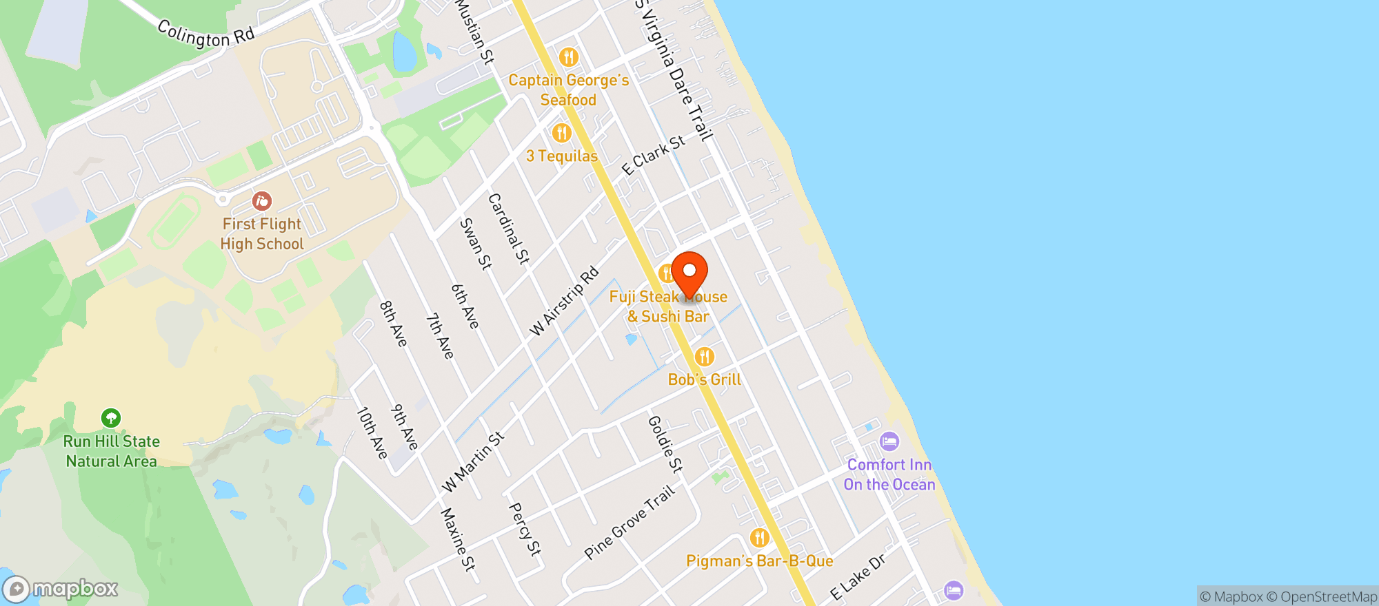 Map showing Shine On Juicery