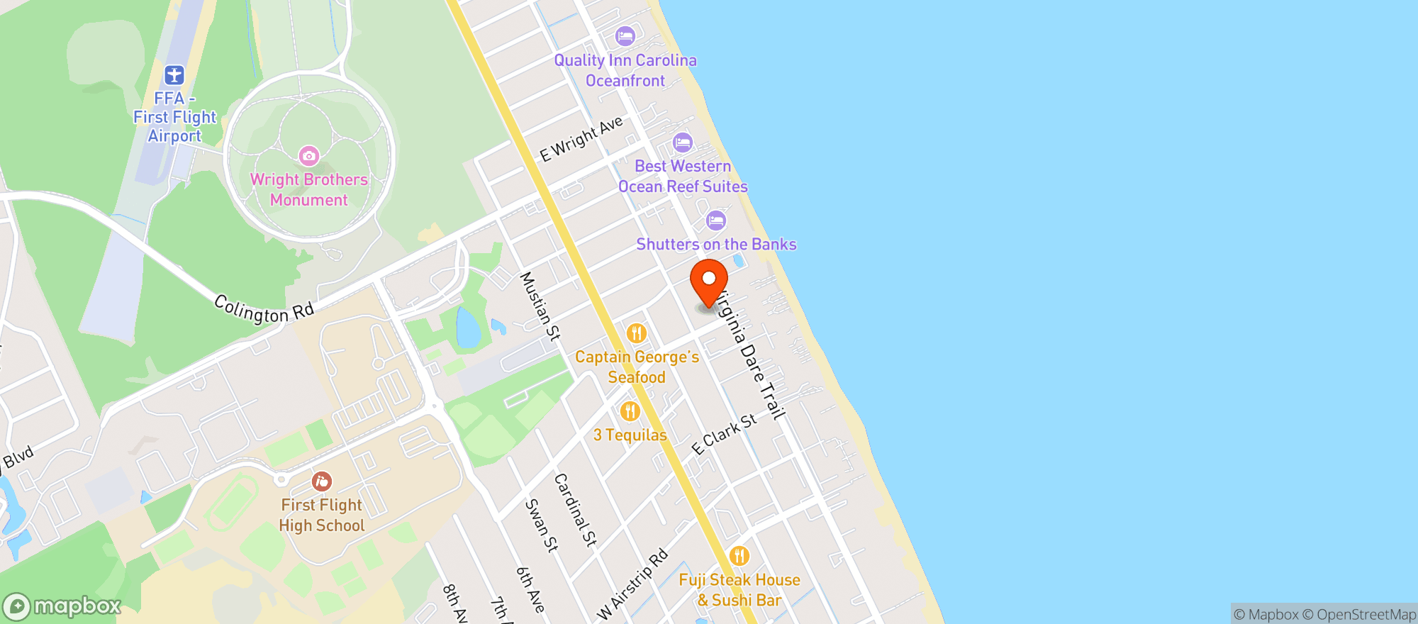 Map showing Outer Vapes