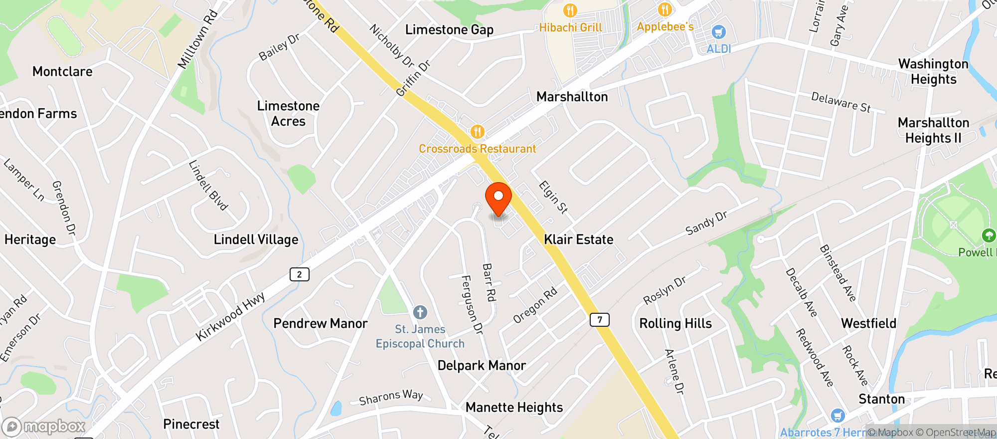 Map showing 393 Liquors